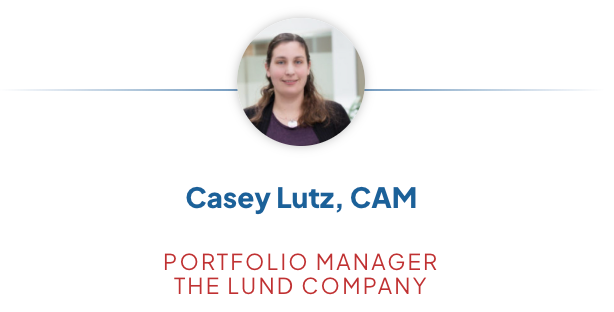 Casey lutz is a portfolio manager at the lund company