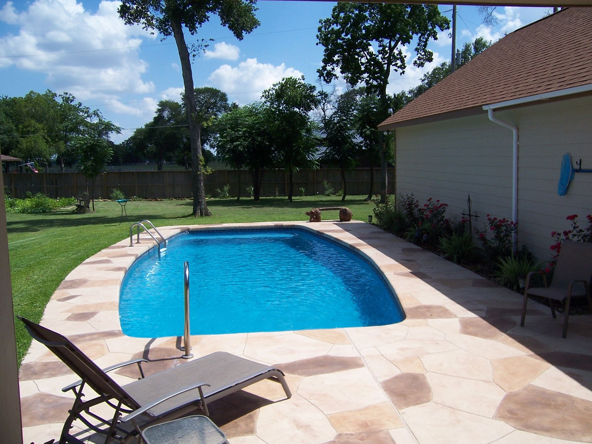 The Neches Fiberglass Pool | Houston, TX Model