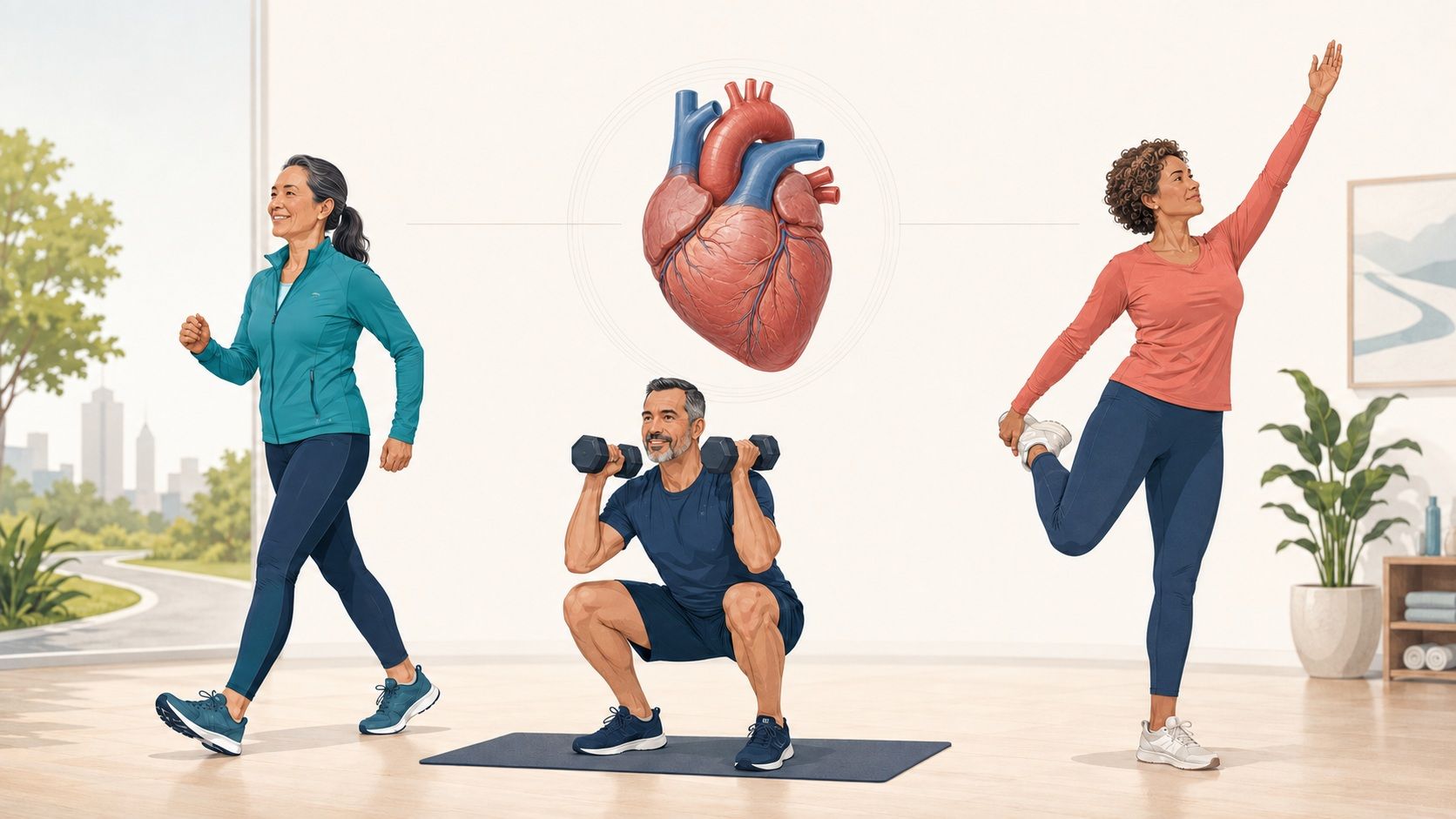 Dr Bart Olechowski, consultant cardiologist explains different exercise modalities. 