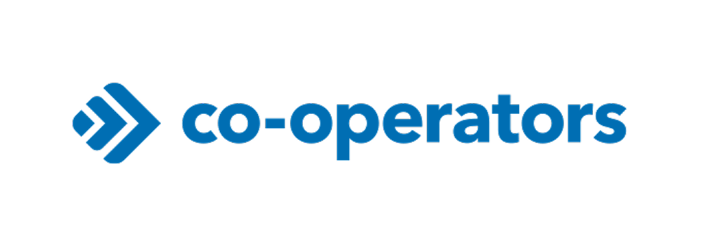 Co-operators logo: blue chevron design with 