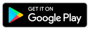 Google Play badge with multicolor triangle logo on a black background