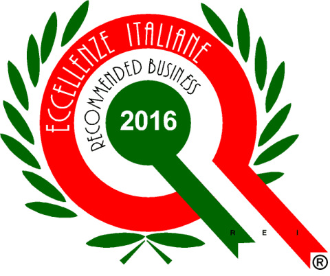 Distintivo: Eccellenza italiana, rosso-bianco-verde con rami d'ulivo,