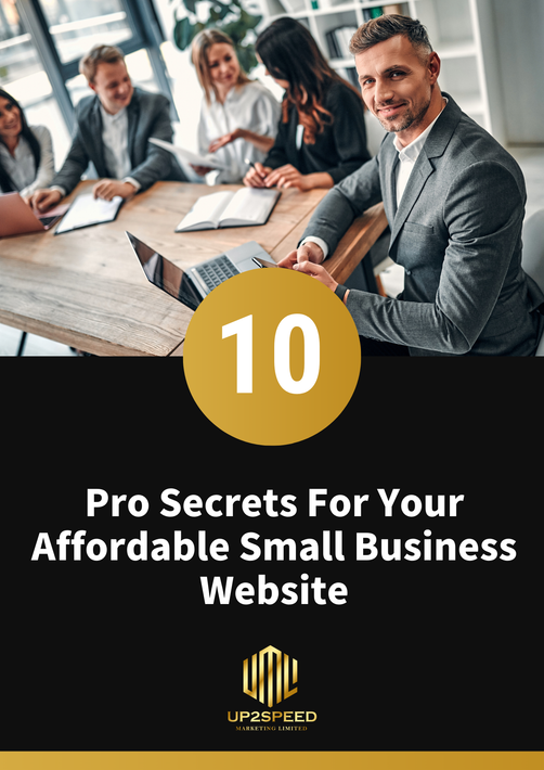 Business team at a laptop with title: