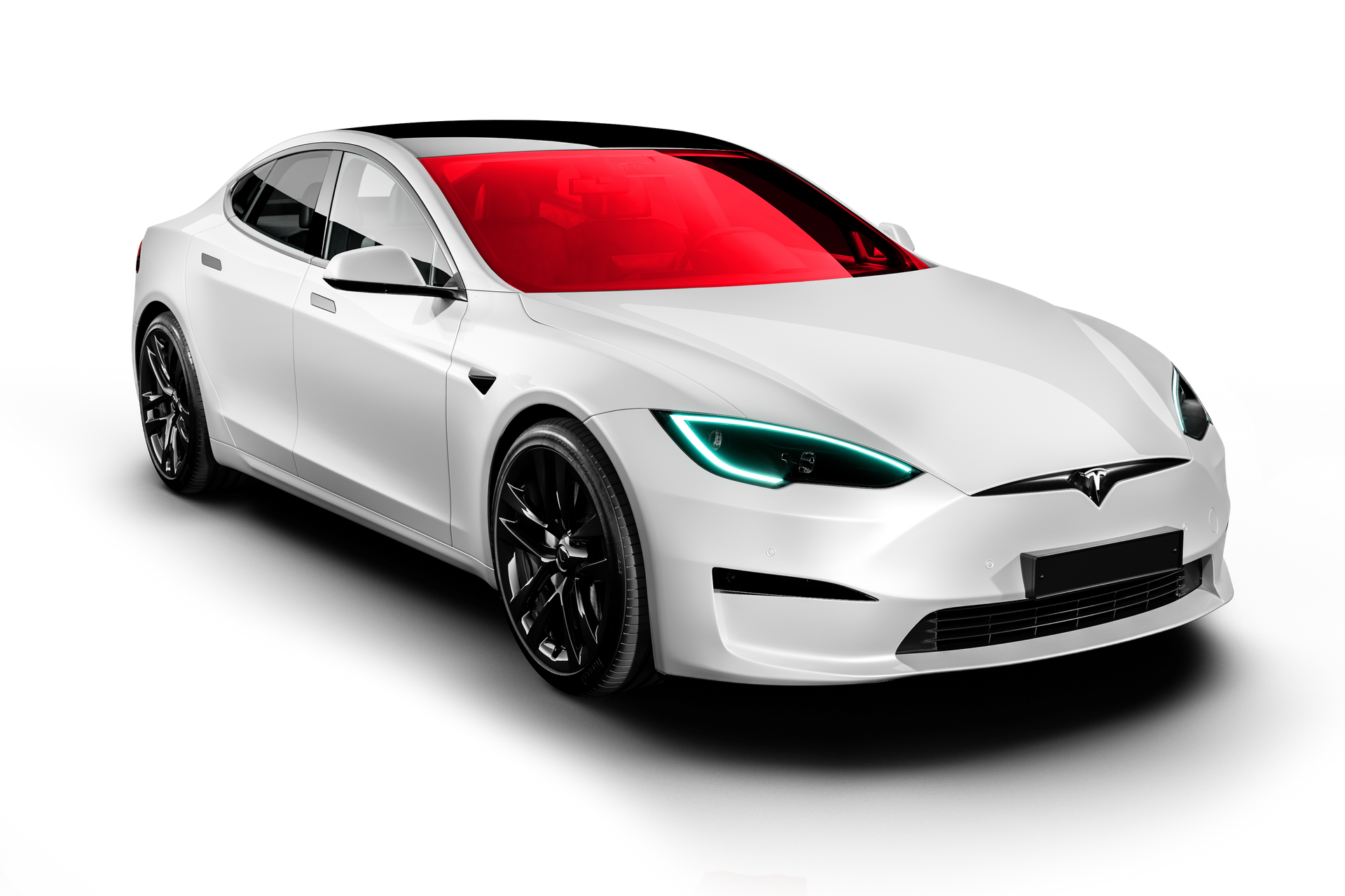 full windshield red