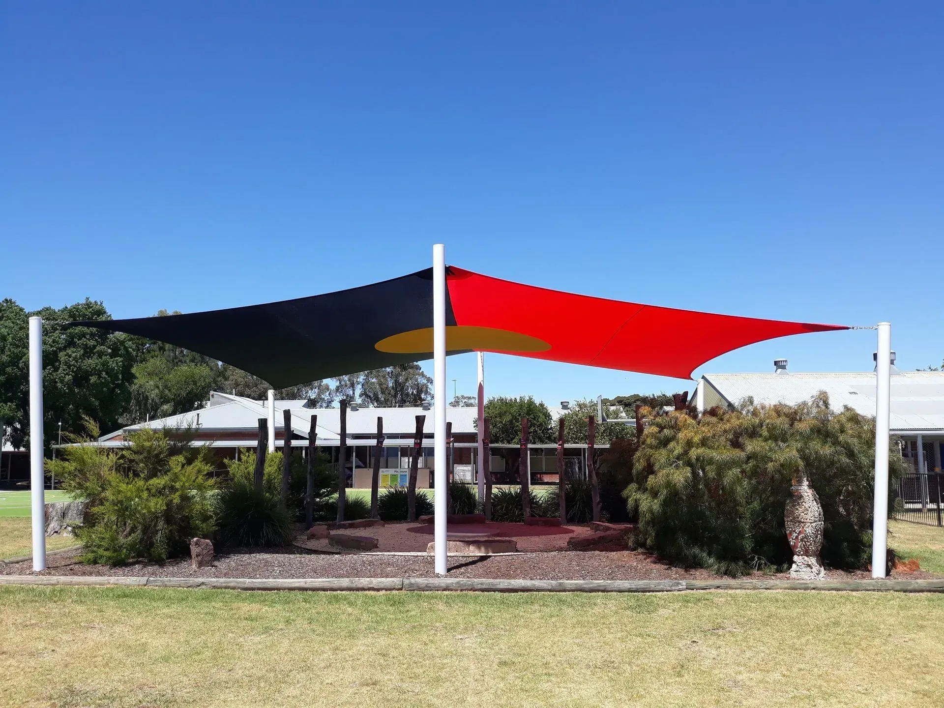 Playground Shade Structure With Black — The Gazebo and Shade Centre in Jindera, NSW