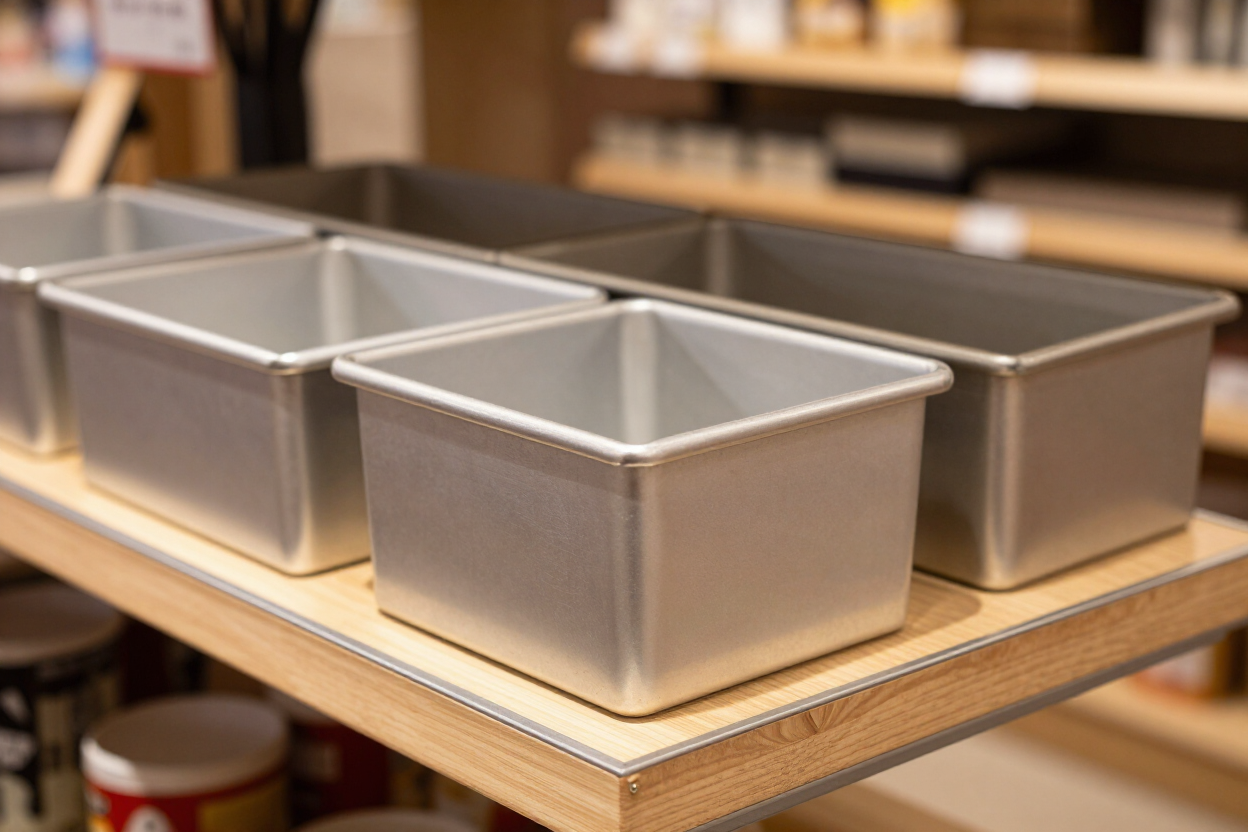 Square and rectangular pans for sheet cakes