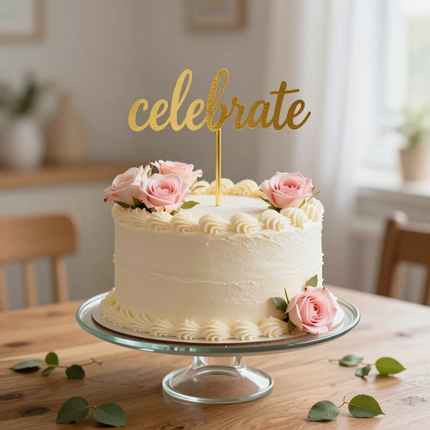 Themed cake toppers on a retail shelf