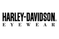 The harley davidson eyewear logo is on a white background.