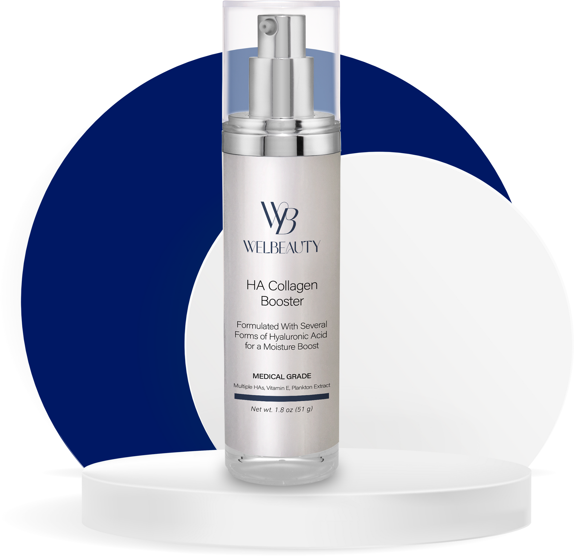 A bottle of white beauty hyaluronic acid toner