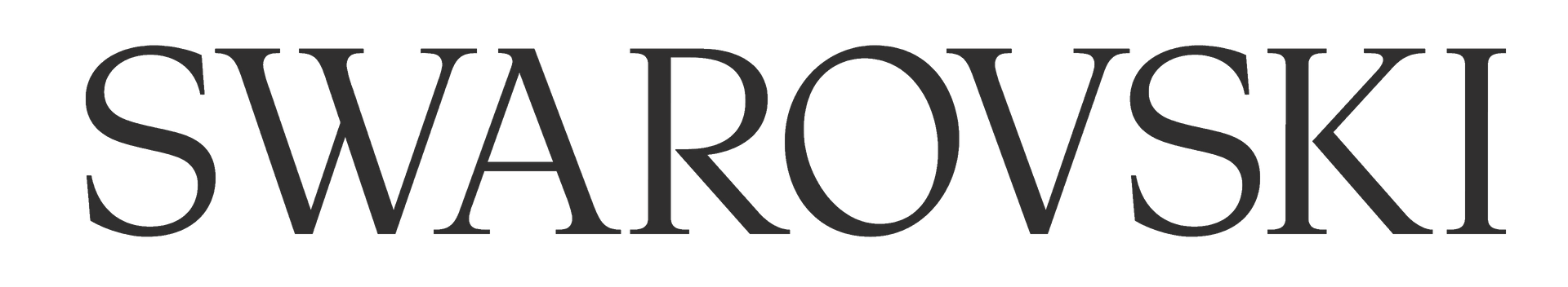 Logotipo da SWAROVSKI em fonte serifada.