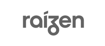 Raízen logo in gray.
