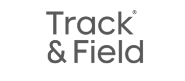 Logotipo de Atletismo em texto cinza.