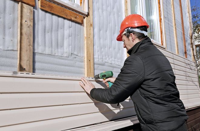 new siding installation