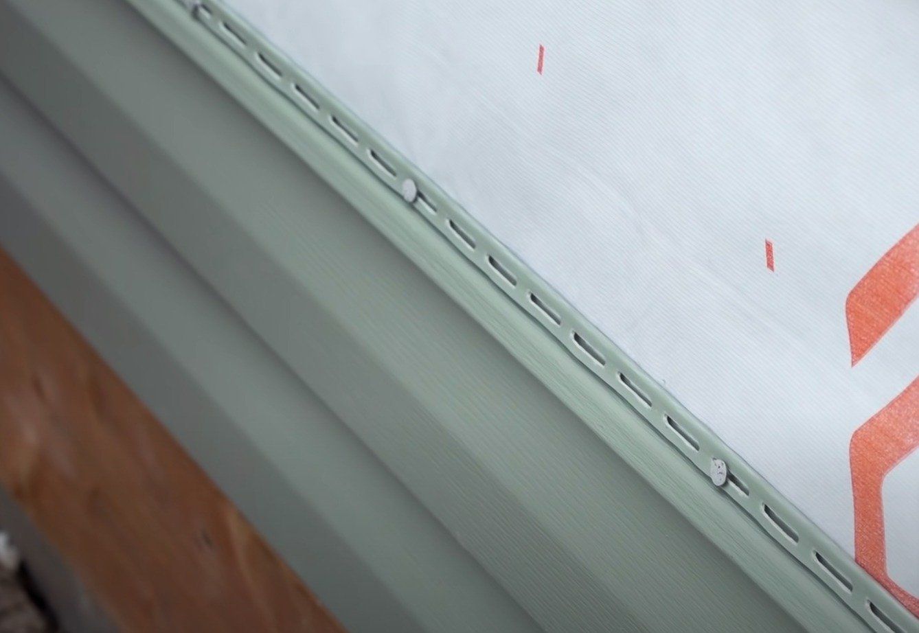 installation of siding on home