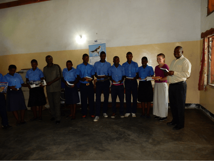 Students, teachers, and staff at Gracious were very grateful to receive new textbooks and lab supplies that I was able to bring with the support of generous donors
