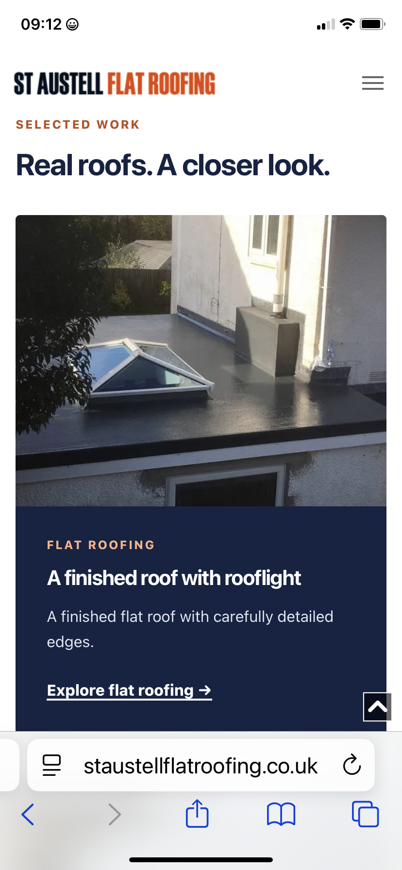 St Austell Flat Roofing: Real work, clearly presented