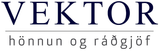 Logo of Vektor: text in navy blue