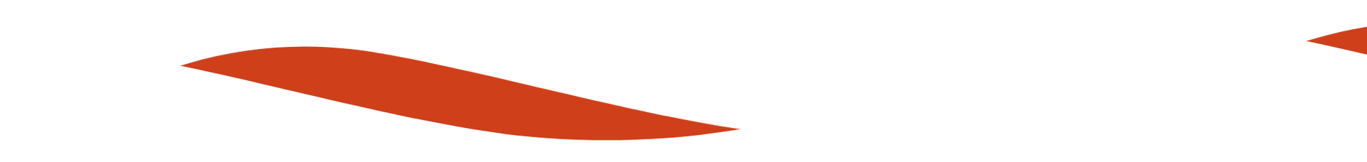 Two red sticks are flying in the air on a white background.