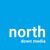 north down media logo on a blue background