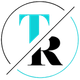 Stylized TR logo with teal T, black R, and curved black and teal arcs on white background