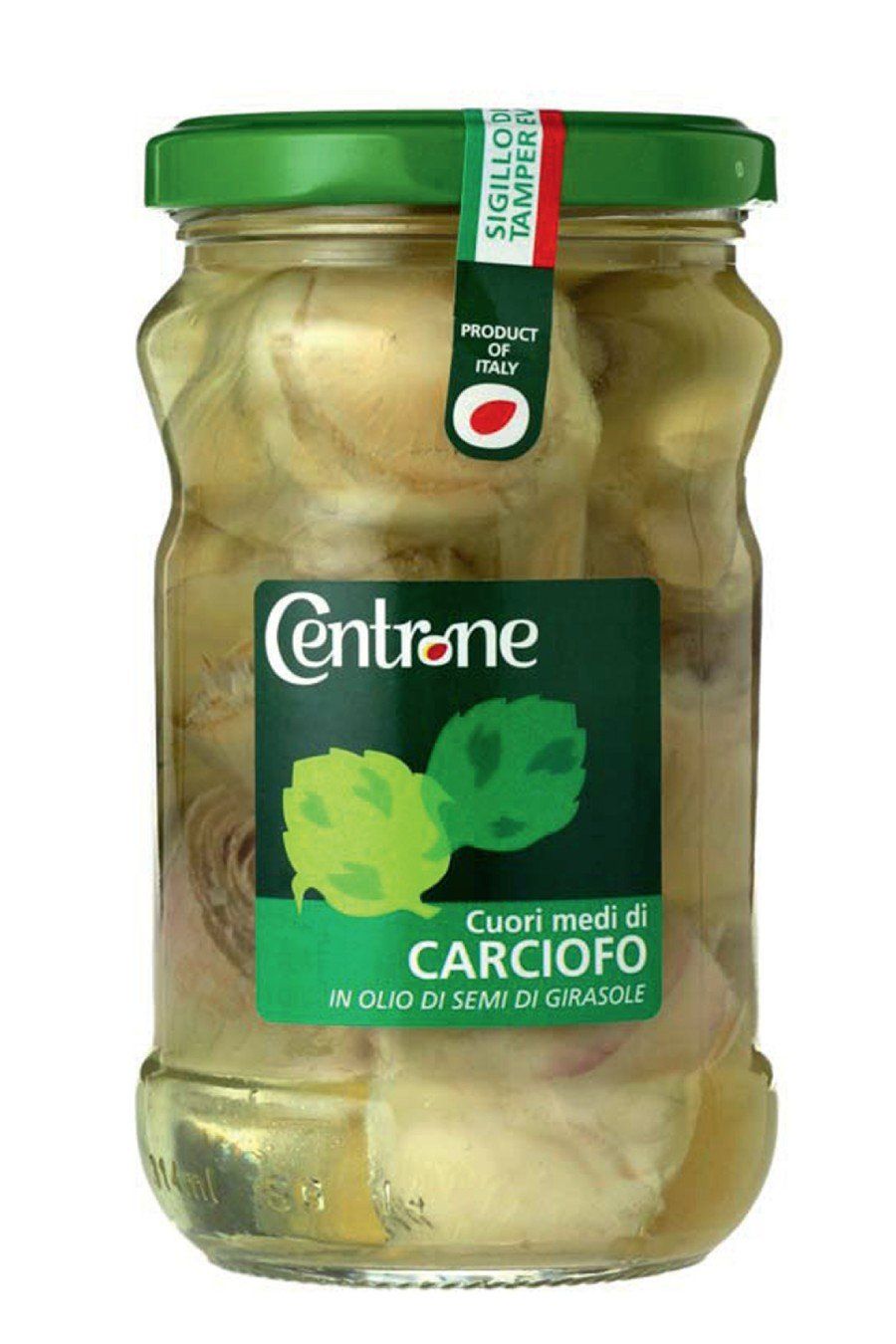 Medium artichoke hearts in sunflower oil. Ml. 314 e 720