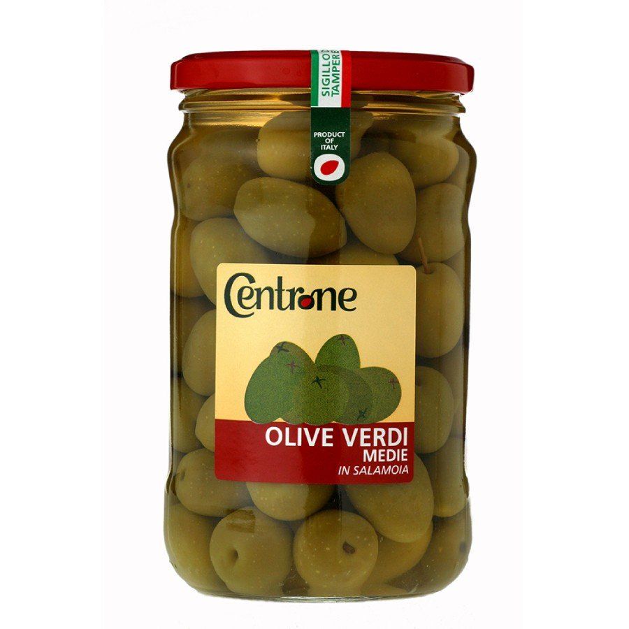 Medium green olives in brine. Ml. 1700-3100