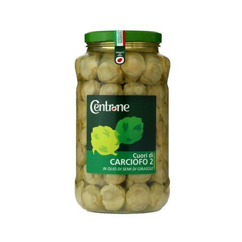 2 artichoke hearts packed in sunflower oil. Ml. 1700 e 3100