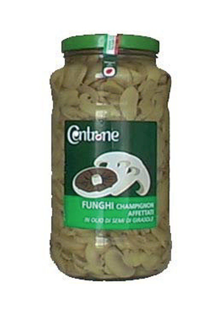 Sliced champignon mushrooms in sunflower oil. Ml.1700, 3100 e 4250