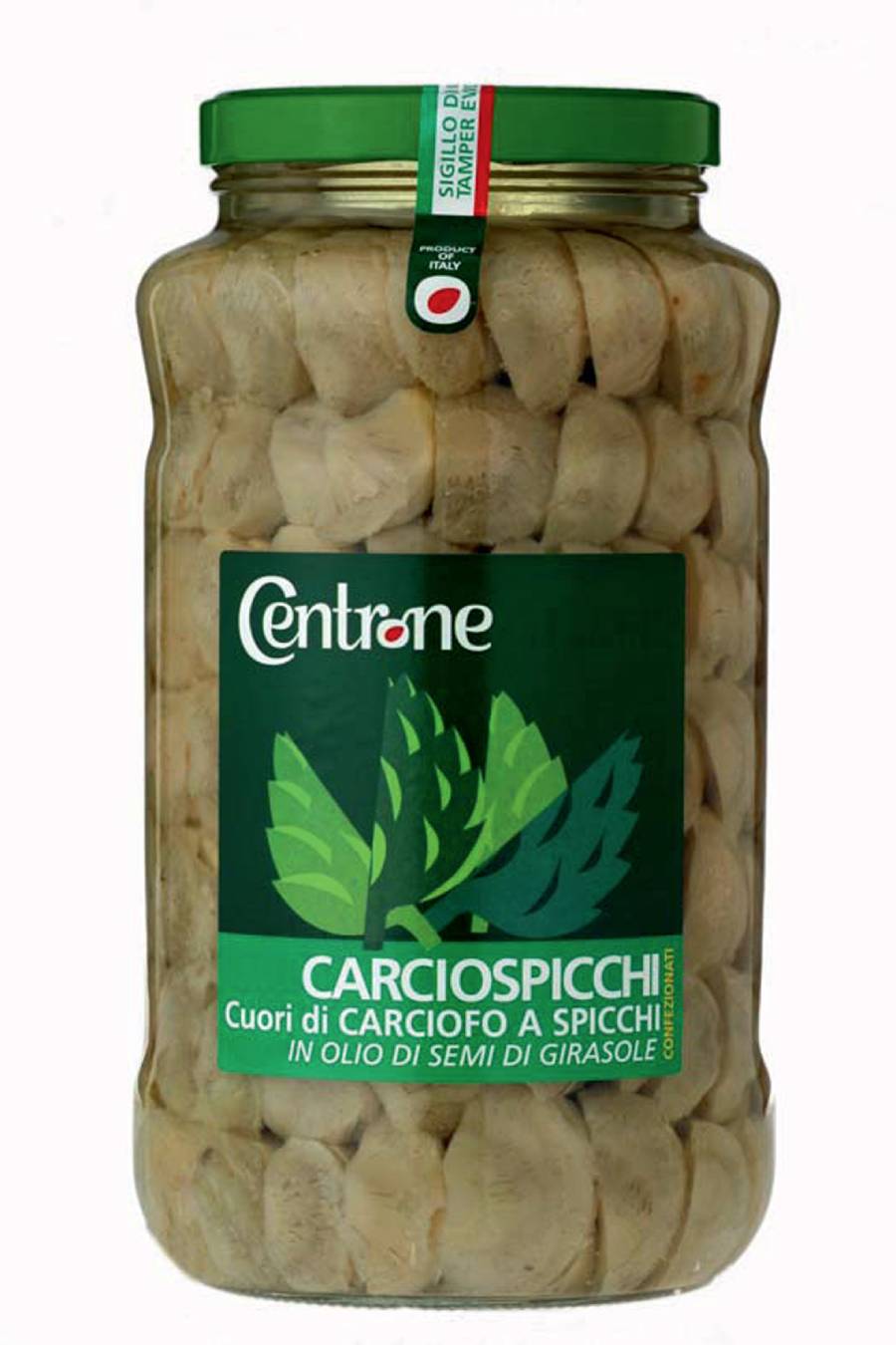 Artichoke artichoke hearts in wedges packed in sunflower oil. Ml. 1700 e 3100