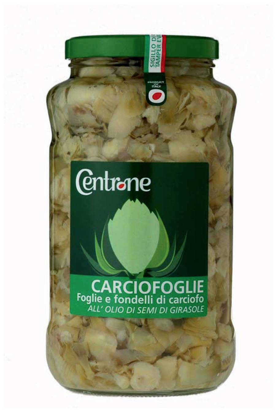 Artichoke leaves and artichoke bottoms in sunflower oil. Ml. 3100 e 4250