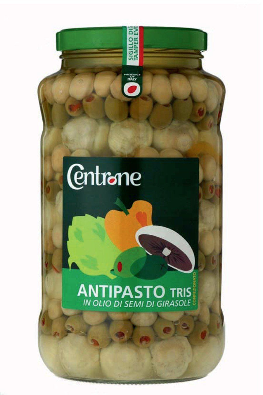 Appetiser trio packed in sunflower oil. Ml. 3100