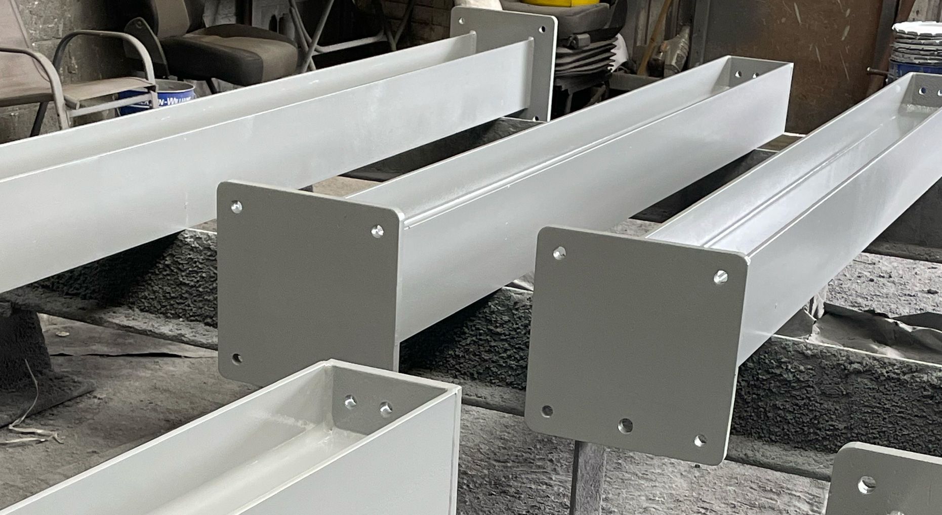 Painted Steel Beams