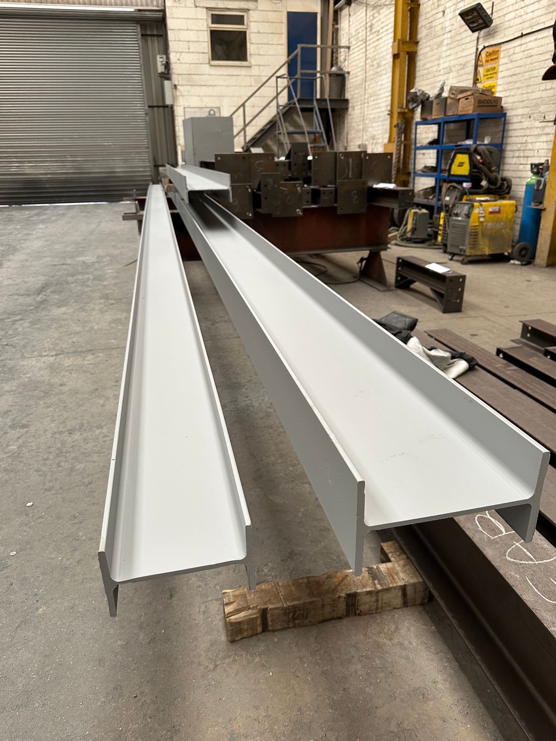 Painted Steel Beams