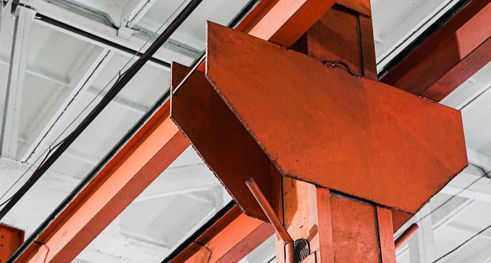 Structural beams in use