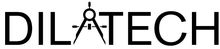 Logo « DILATECH » avec un symbole de boussole intégré dans le « A ».