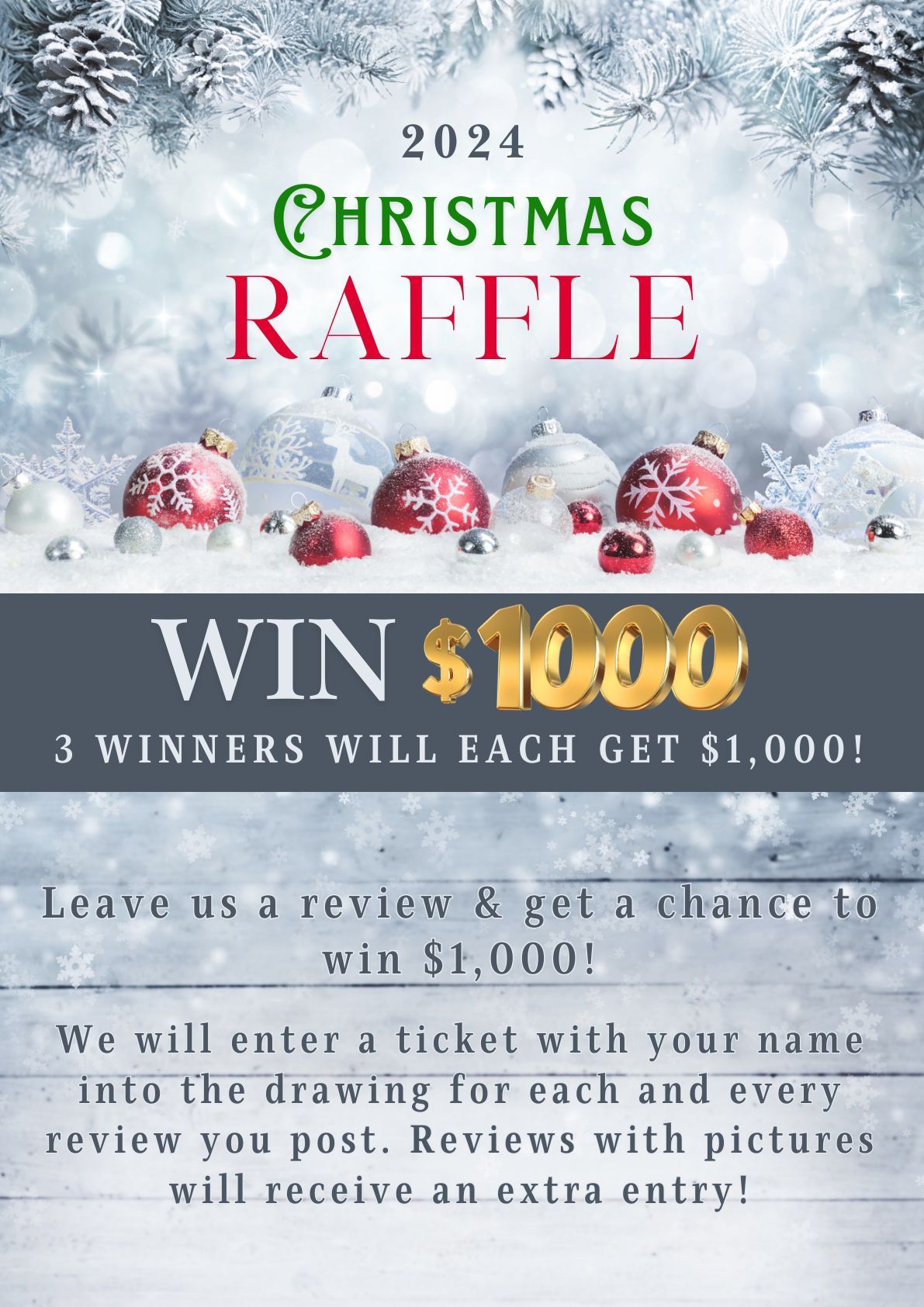 Badgerland Restoration & Remodeling commercial & residential general contractor in central Wisconsin Customer Review Raffle