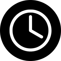 white clock icon