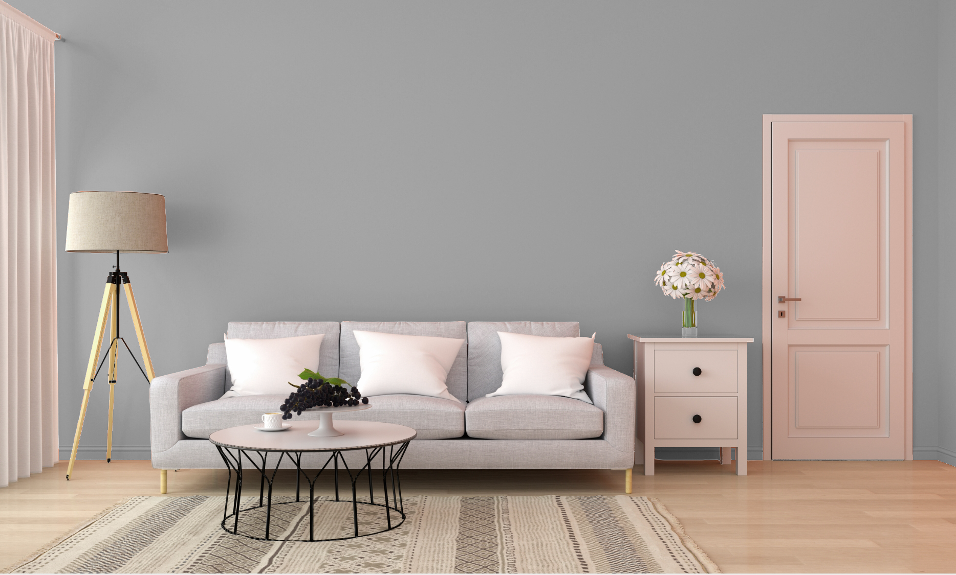 Pale Sage Green living room wall paint color | Remodeling contractor Badgerland Restoration & Remodeling Stevens Point WI
