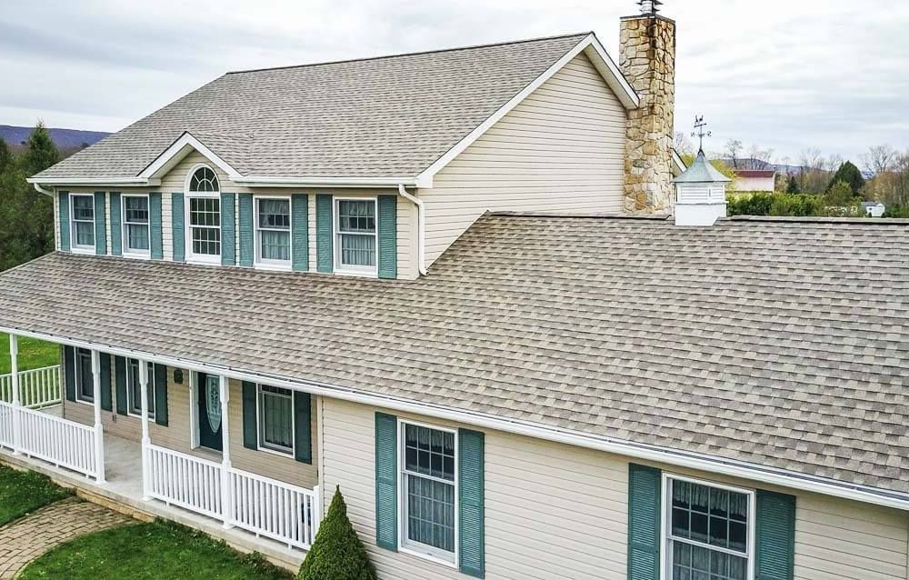 GAF Birchwood shingled roof being replaced by home contractor Badgerland Restoration & Remodeling in Wautoma Wisconsin