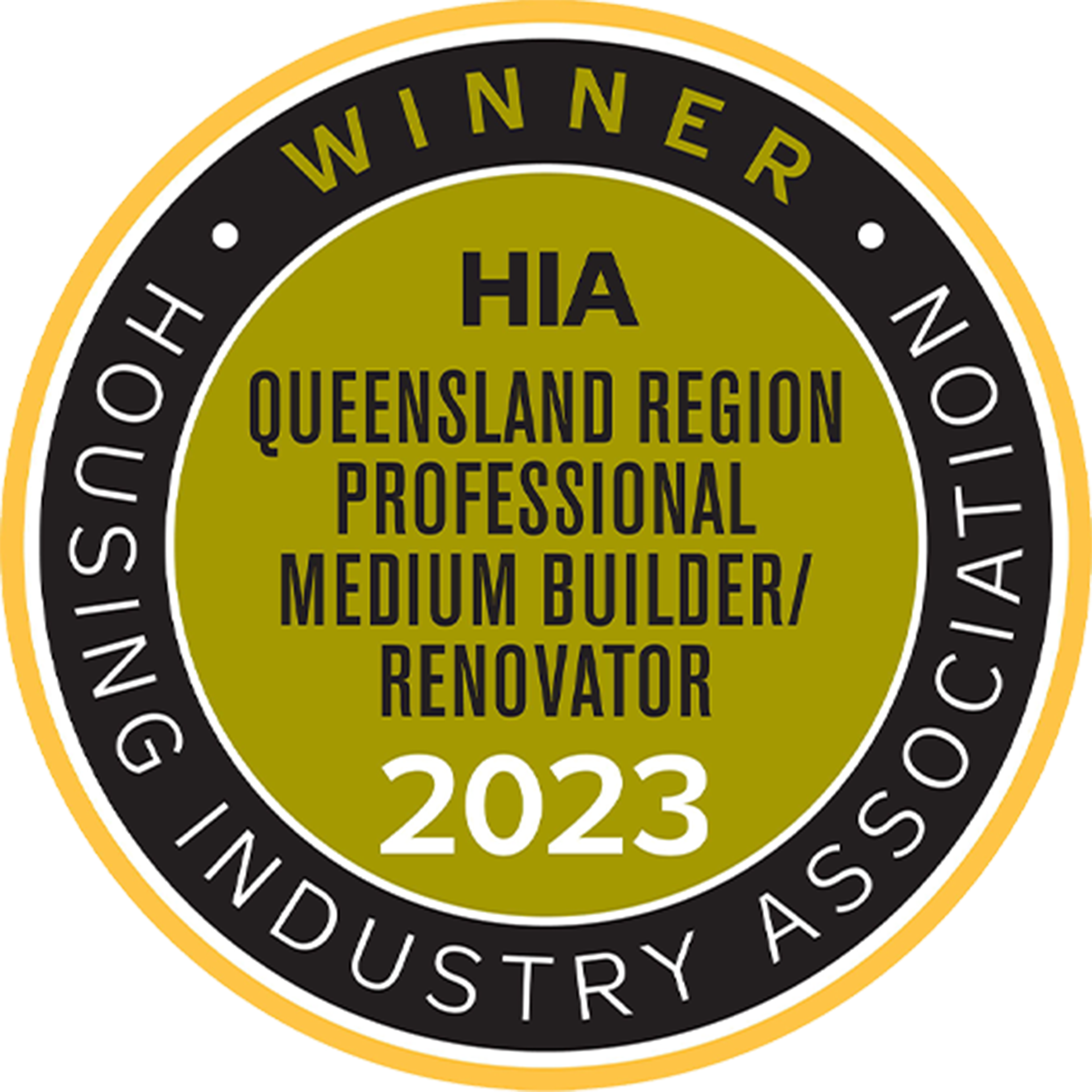 a queensland region professional medium builder / renovator award from the housing industry association
