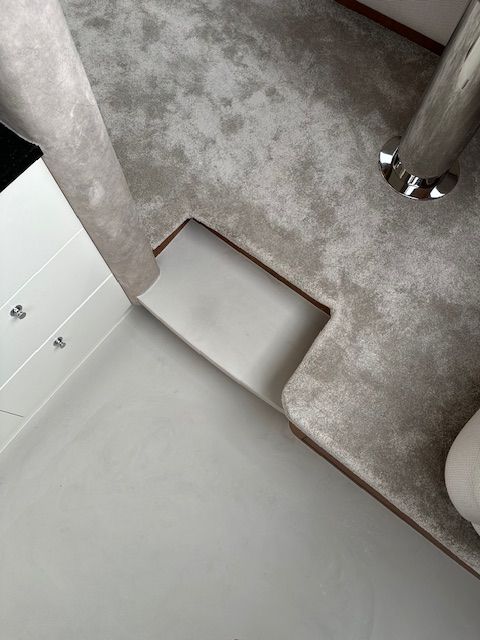 Vloerafwerking jacht boot / interieuradvies op maat