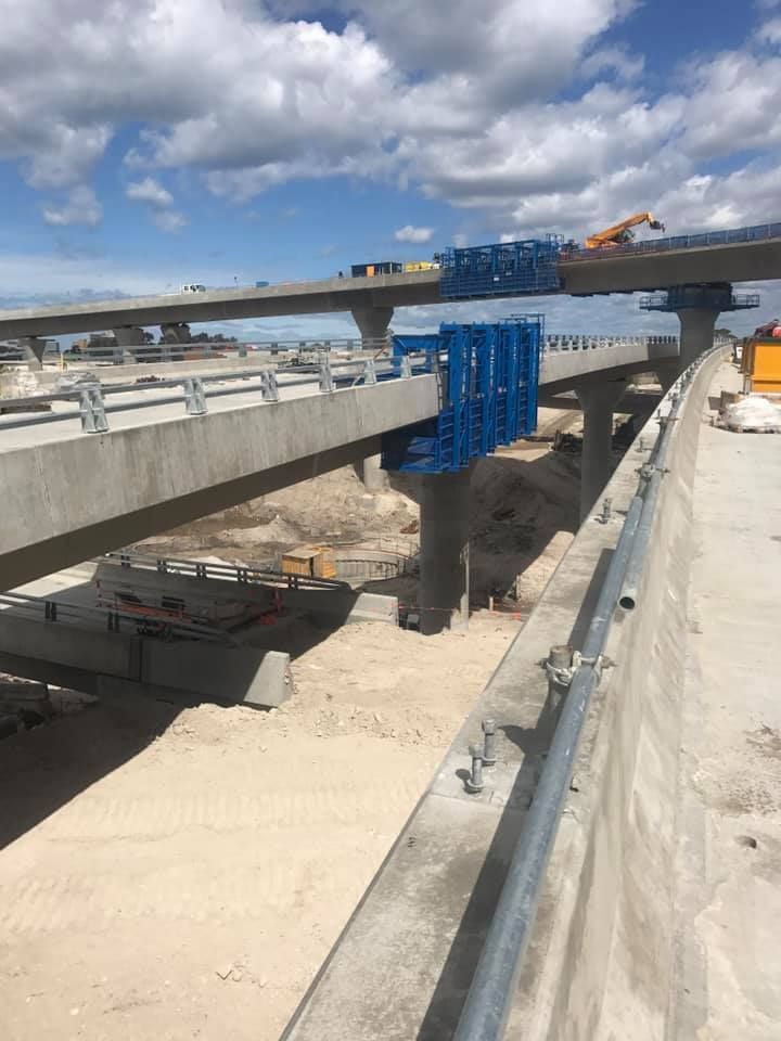 A Bridge Is Being Built Over A Body Of Water — Primmer Steel In Nabiac, NSW
