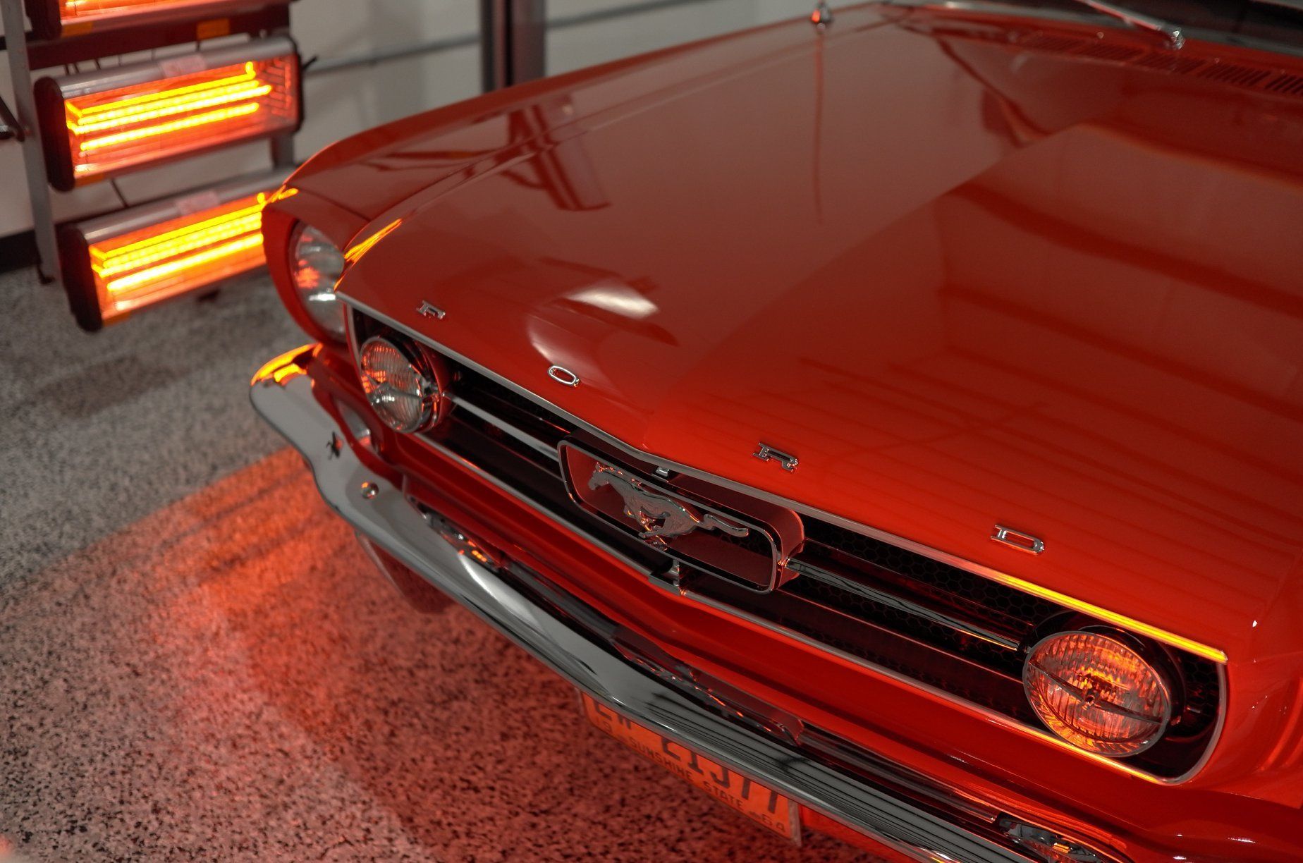 curing the paint coating