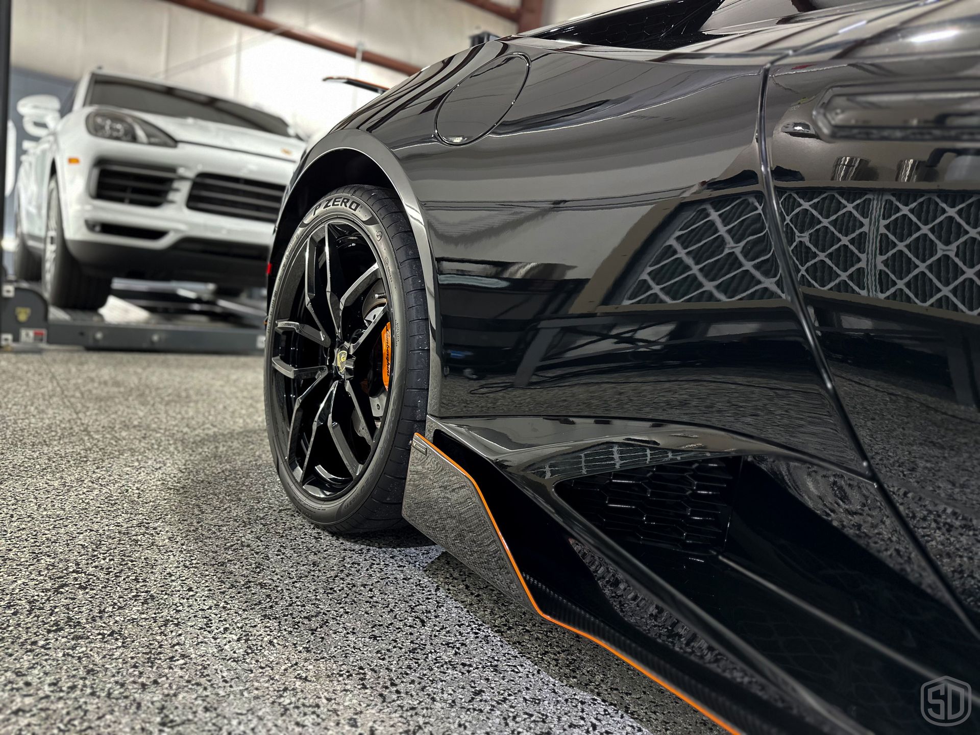 2019 Lamborghini Huracan Spider ExoShield Windshield Protection Film close up Orlando, FL
