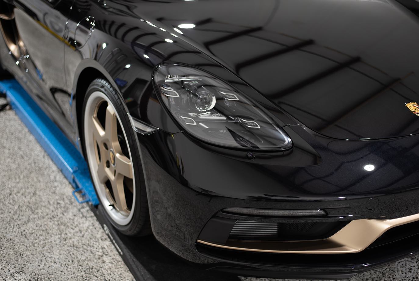 2021 Porsche Boxster Xpel ultimate plus ppf modesta exterior and interior coatings front headlight - Florida