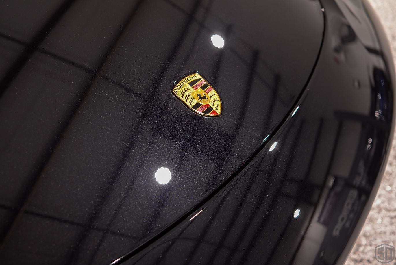 2021 Porsche Boxster Xpel ultimate plus ppf modesta exterior and interior coatings hood emblem - orlando
