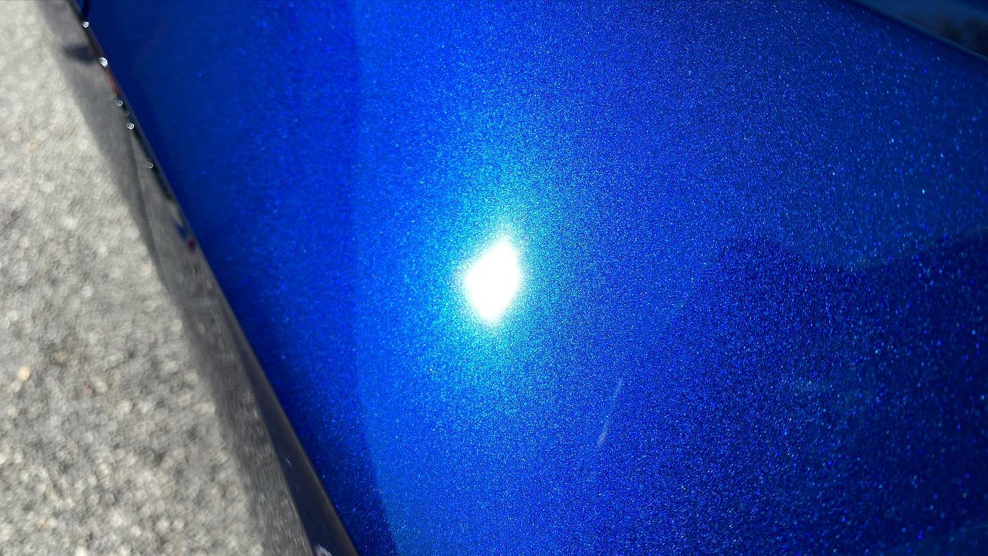 2022 Audi RS5 Sportback modesta BC05 Advanced water repellent glass coating Navarro Blue paint detail - Orlando, FL