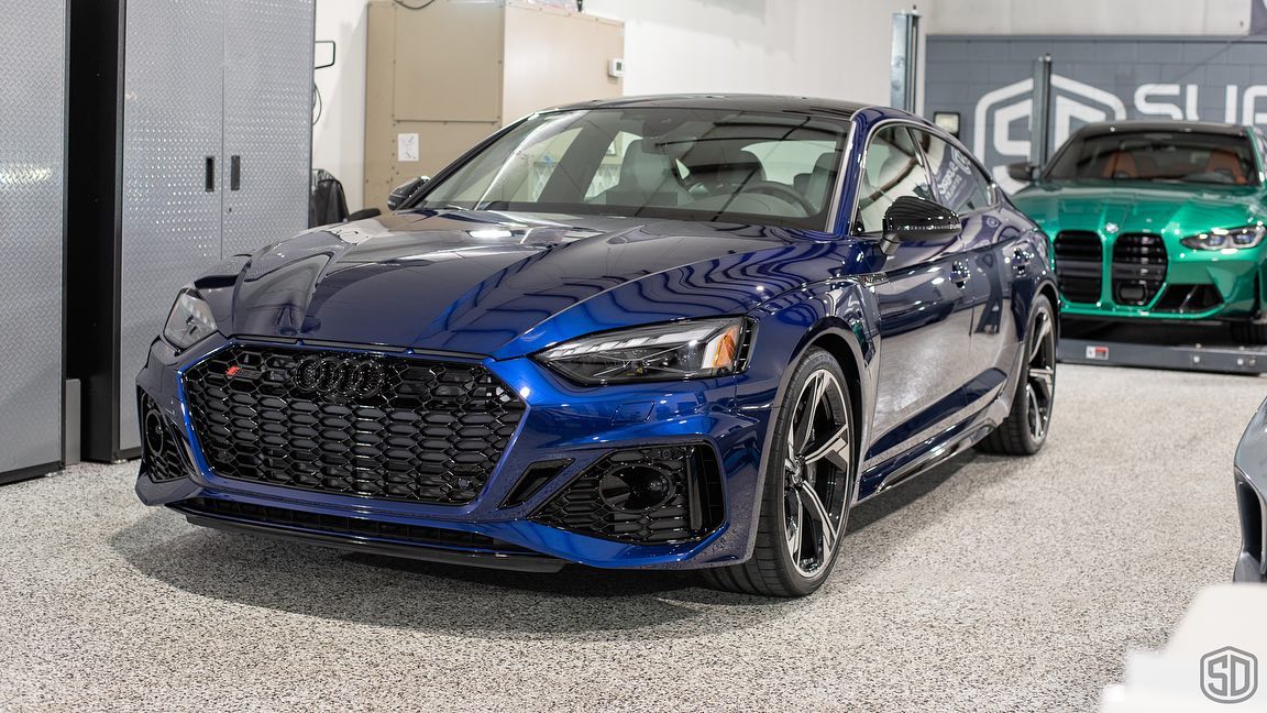 2022 Audi RS5 Sportback modesta BC05 Advanced water repellent glass coating front 3/4 view - orlando Florida
