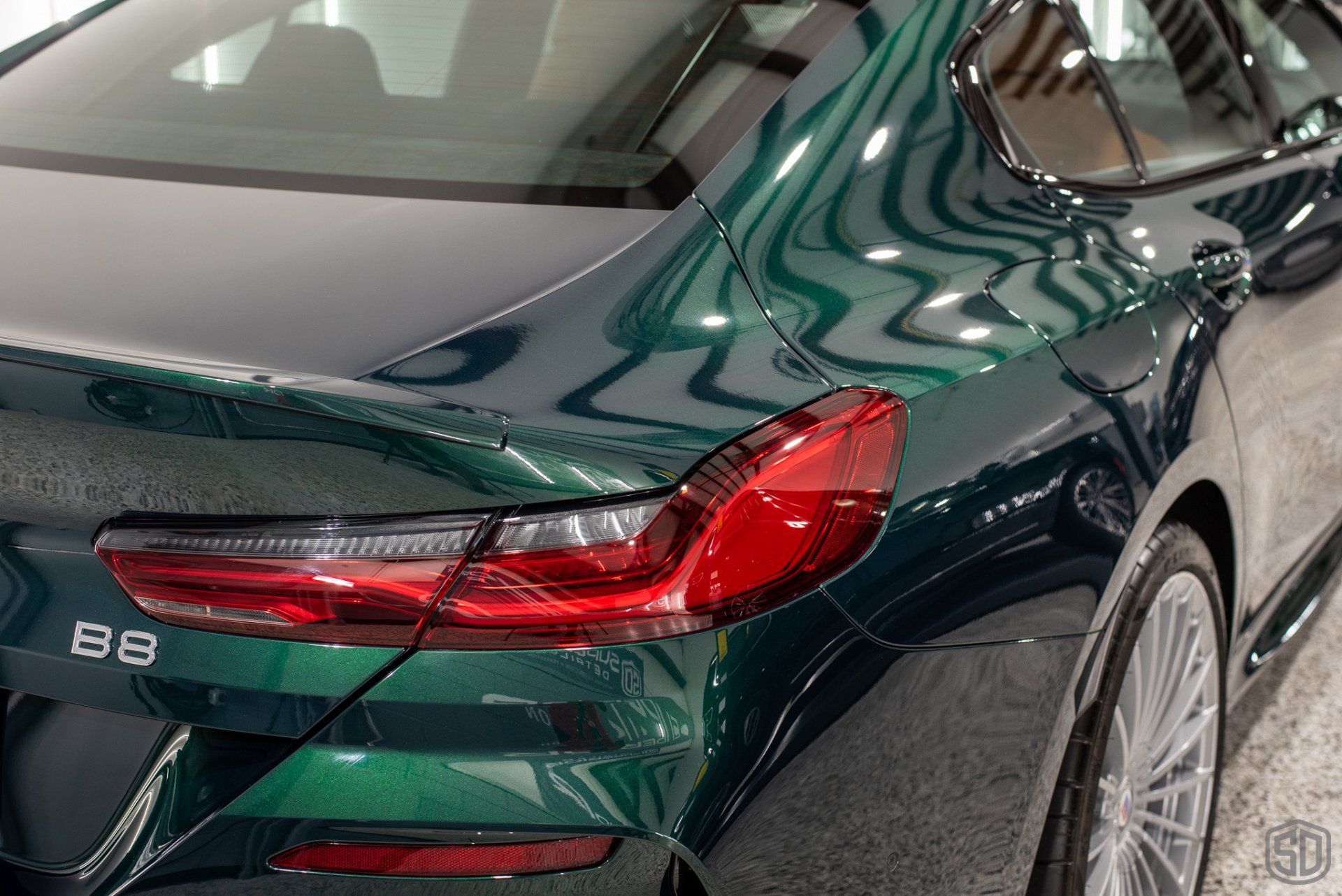 2022 BMW Alpina B8 Protection and Detailing rear tail light close up Orlando