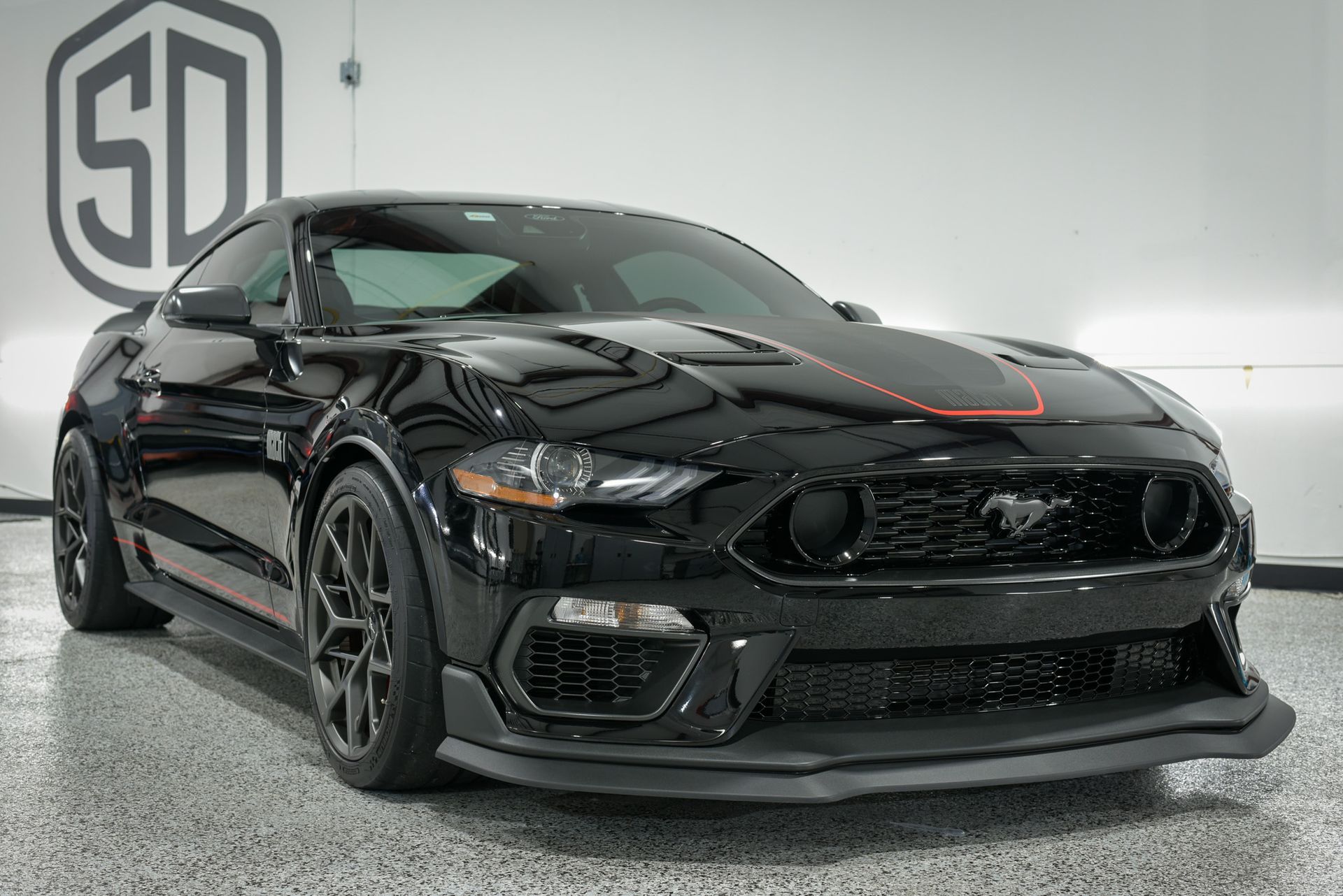 2022 Ford Mustang Mach 1 Paint Correction, Paint Protection Film (PPF), various Modesta Coatings Florida USA